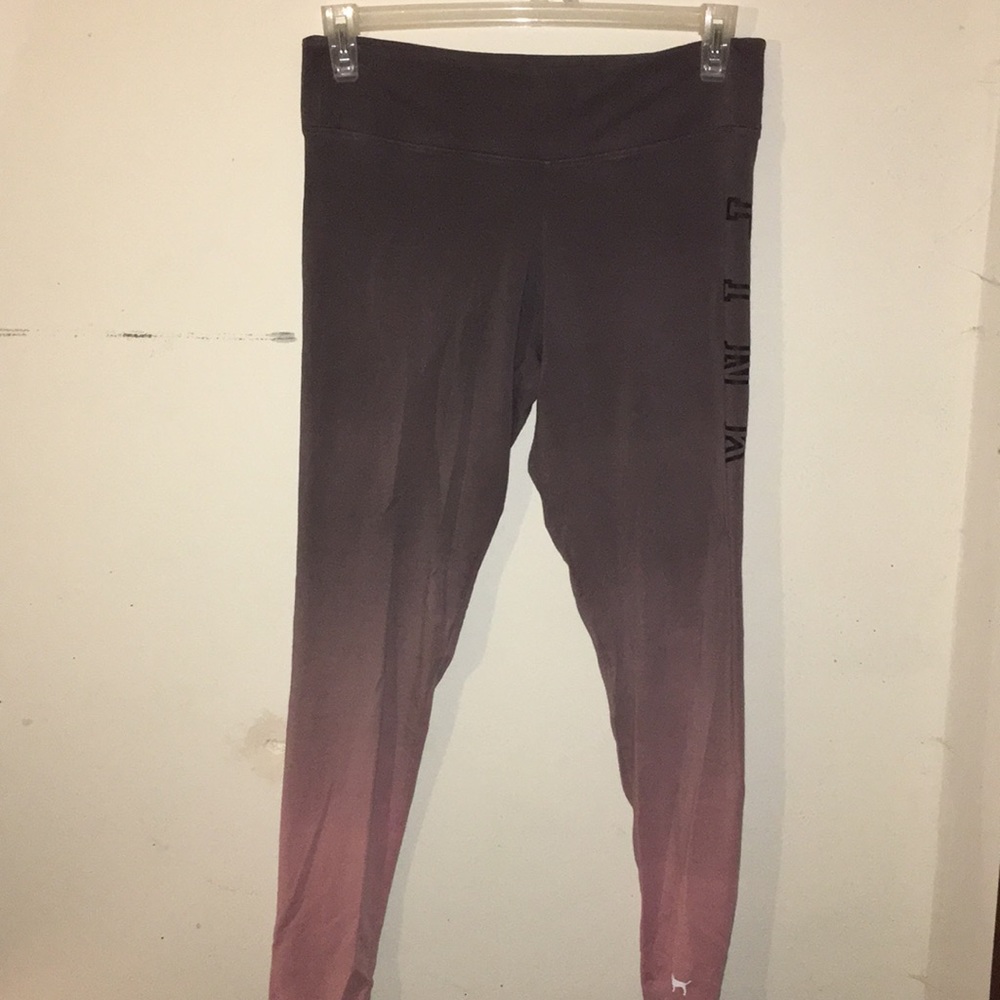 PINK Victoria’s Secret Leggings Gray Pink Ombré